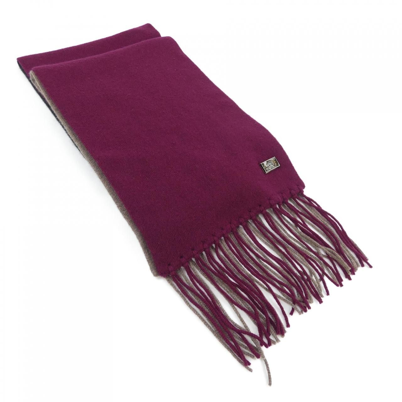 Chanel Chanel Chanel P42045K03203 Cashmere Muffler Natural Material Scarf P42045K03203 DUTY FREE for USA Size ONE SIZE - 1 Thumbnail