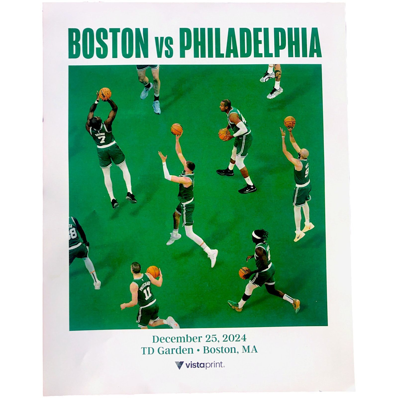 NBA Boston Celtics v Philadelphia 76ers 12/25/2024 Xmas Poster Size ONE SIZE - 1 Thumbnail