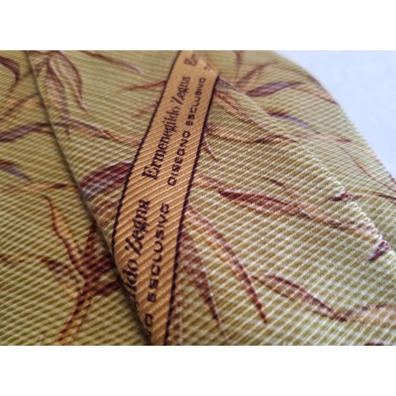 Ermenegildo Zegna ERMENEGILDO ZEGNA Tie Mens XL Silk Geometric Multicolor Woven Long 60" Made in Italy Luxury Designer Classic Adjustable Size ONE SIZE - 4 Thumbnail