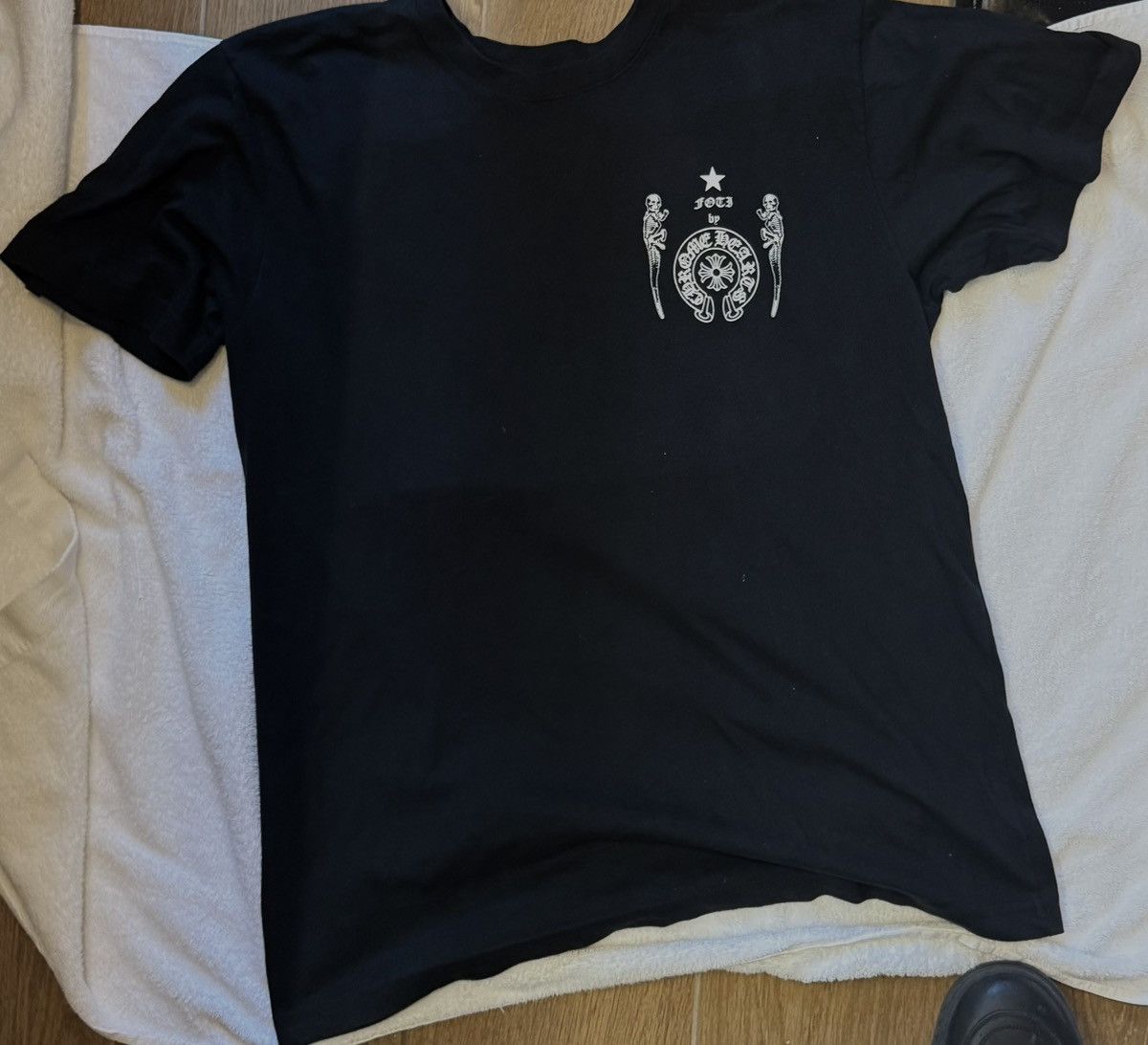 トップス JOE FOTI BY CHROME HEARTS PEPE SKULL TEE Chrome Hearts】skull print tee