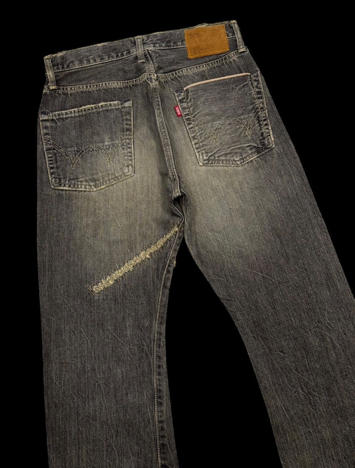 Edwin Flare Jeans Edwin 505s Selvedge Mud Wash Flare Denim Jeans Size US 29 - 5 Thumbnail