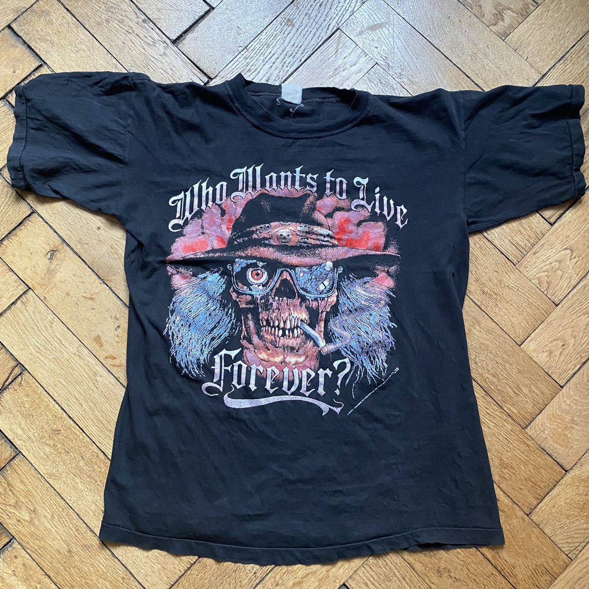 Vintage 1990s vtg biker 3D Emblem style t-shirt single stitch Size US L / EU 52-54 / 3 - 1 Thumbnail