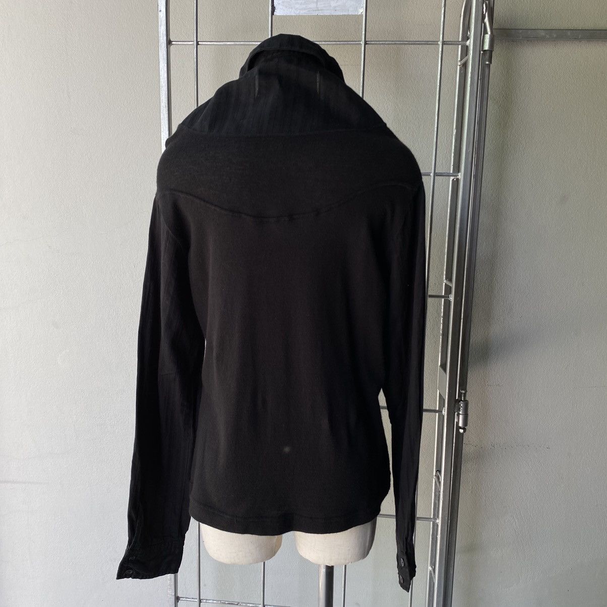 Japanese Brand A/T Black Contrast-Stitch Button-Up Shirt Size S / US 4 / IT 40 - 17 Thumbnail