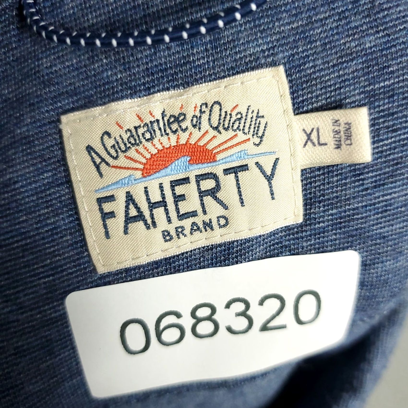 Faherty Faherty Polo Shirt Mens Size XL Blue Casual Short Sleeve Size US XL / EU 56 / 4 - 6 Thumbnail