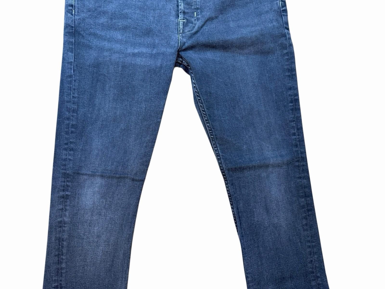 Allsaints AllSaints Rex Slim-Fit Slip Tapered Black Denim Jeans W32 Size US 32 / EU 48 - 4 Thumbnail