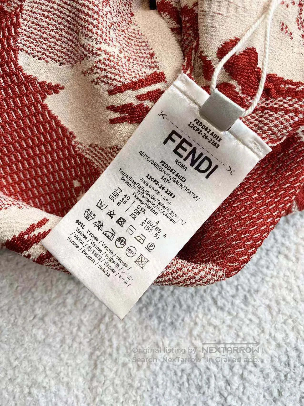 Fendi Fendi 24SS floral sleeveless dress| Size XS / US 0-2 / IT 36-38 - 5 Thumbnail
