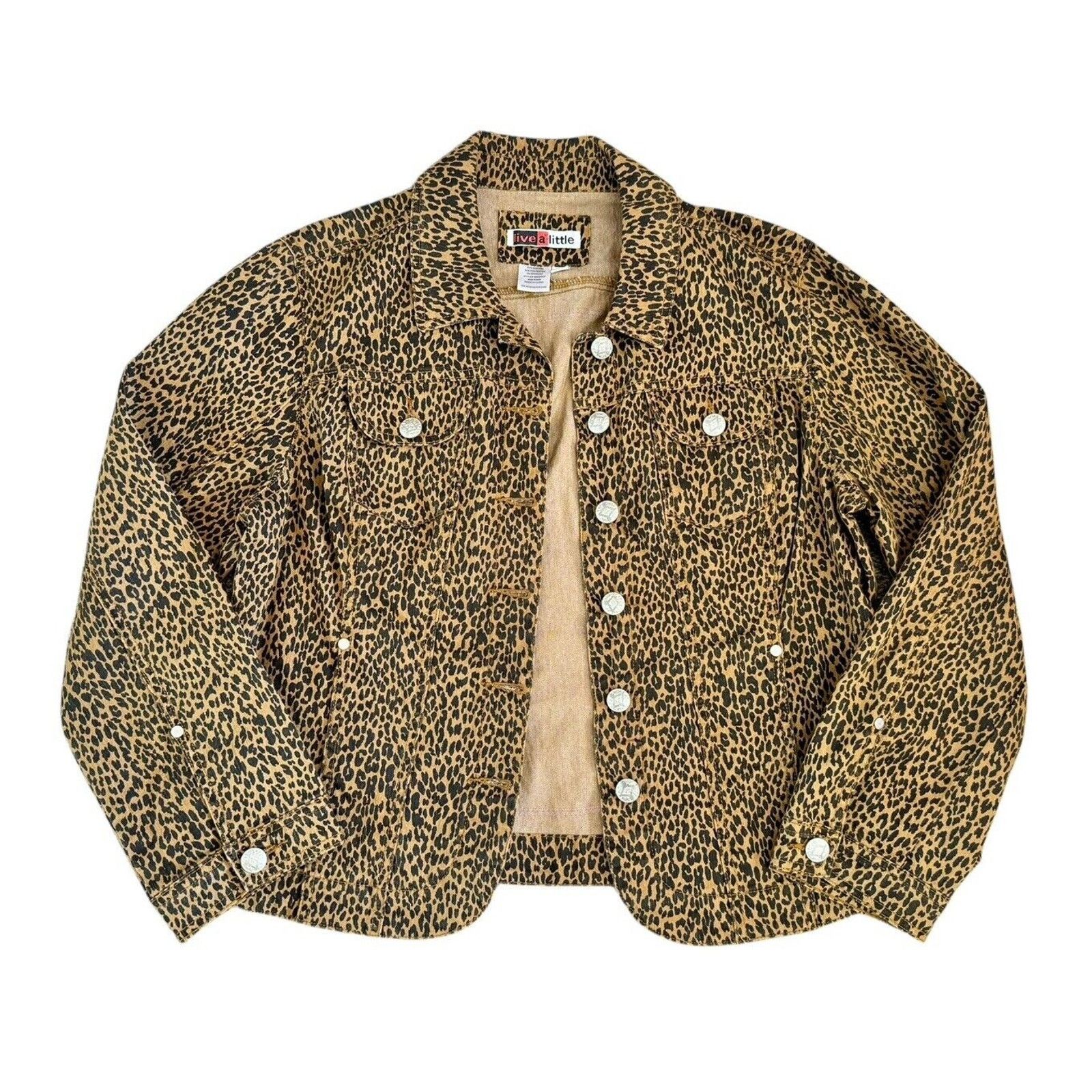 Other AEROSMITH Leopard Rhinestone Upcycled Retro Vintage Jacket Size XL / US 12-14 / IT 48-50 - 5 Thumbnail