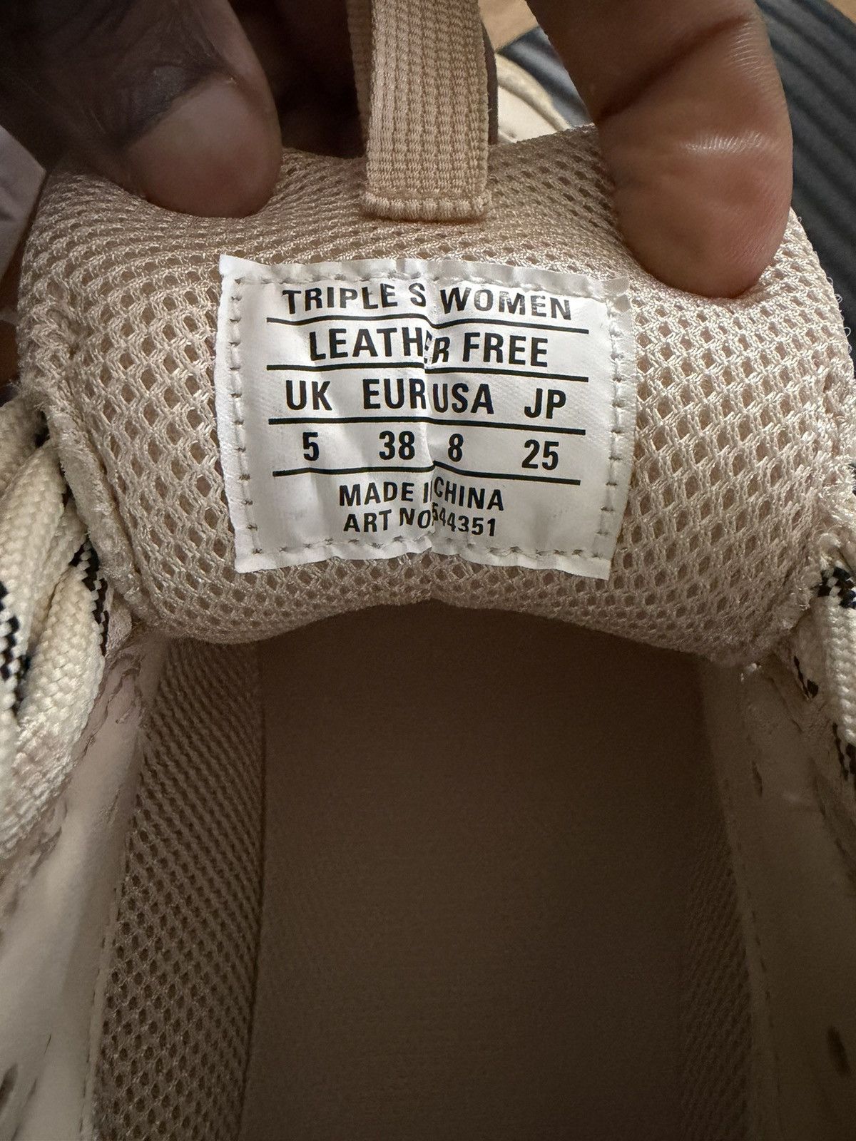 Balenciaga Triple S Beige Size US 8 / IT 38 - 2 Thumbnail