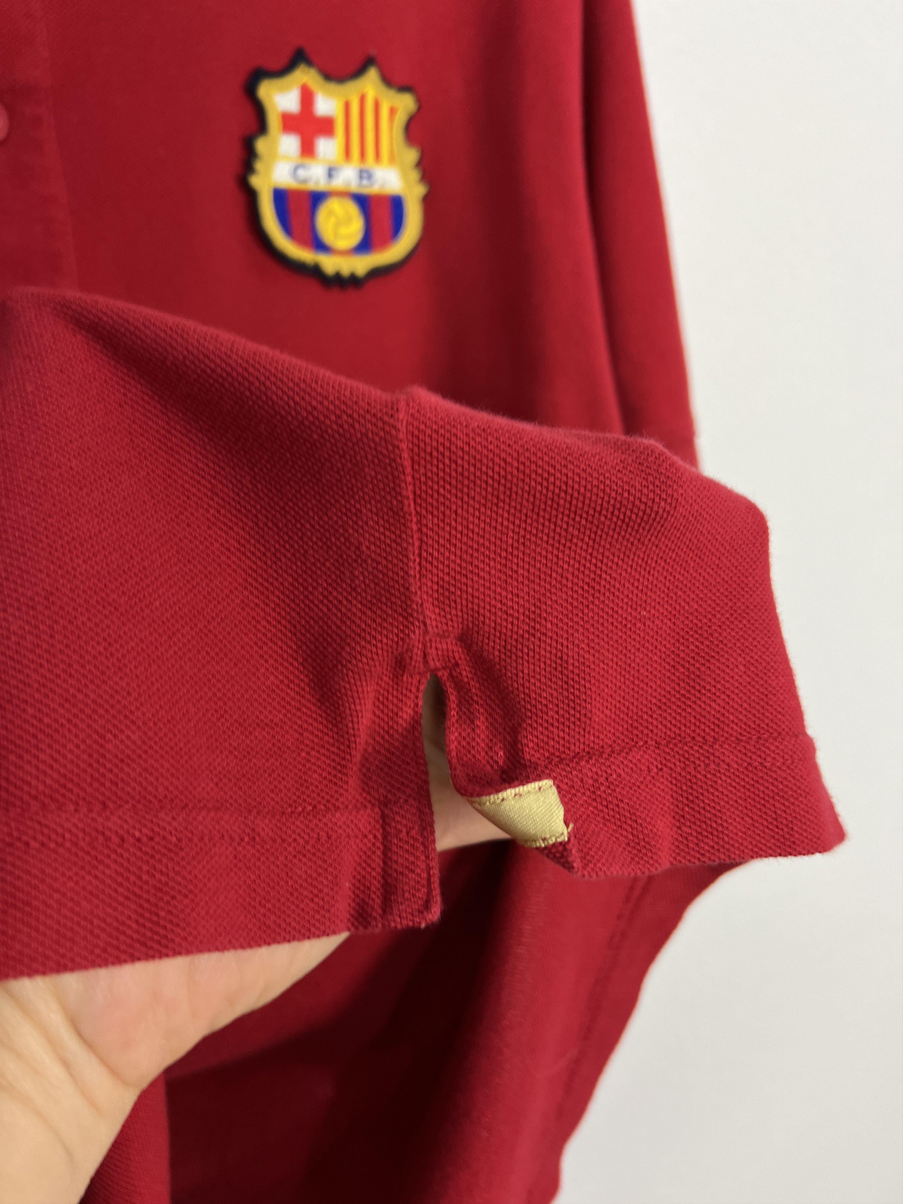 Nike Nike 2007 Barcelona Football Nike Polo Shirt Soccer Jersey Size US M / EU 48-50 / 2 - 4 Thumbnail