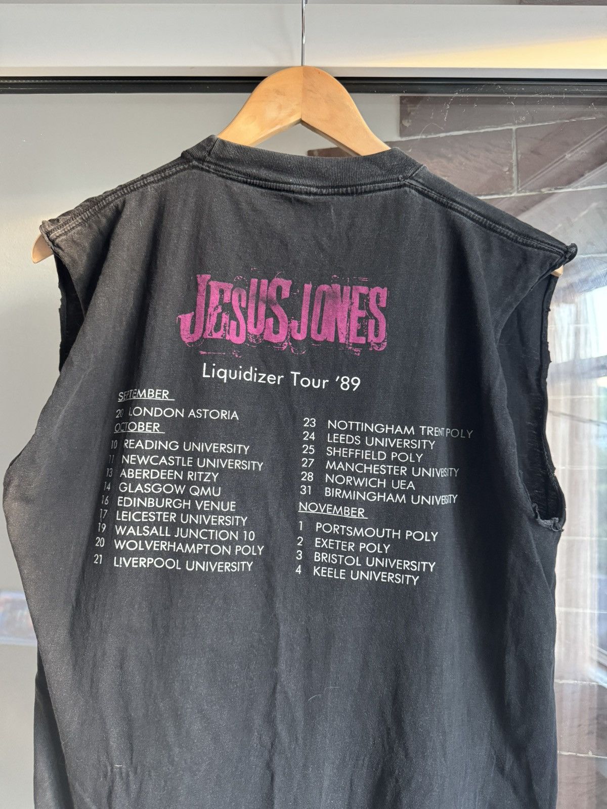 Band Tees Vintage Jesus Jones Liquidizer Tour 1989 Size US M / EU 48-50 / 2 - 9 Thumbnail