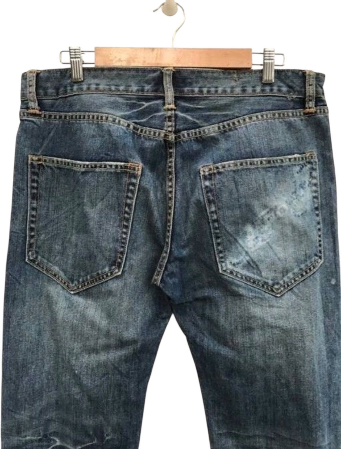 Ed Hardy Ed Hardy by Christian Audigier Bleach Denim Pants Size US 34 / EU 50 - 9 Thumbnail