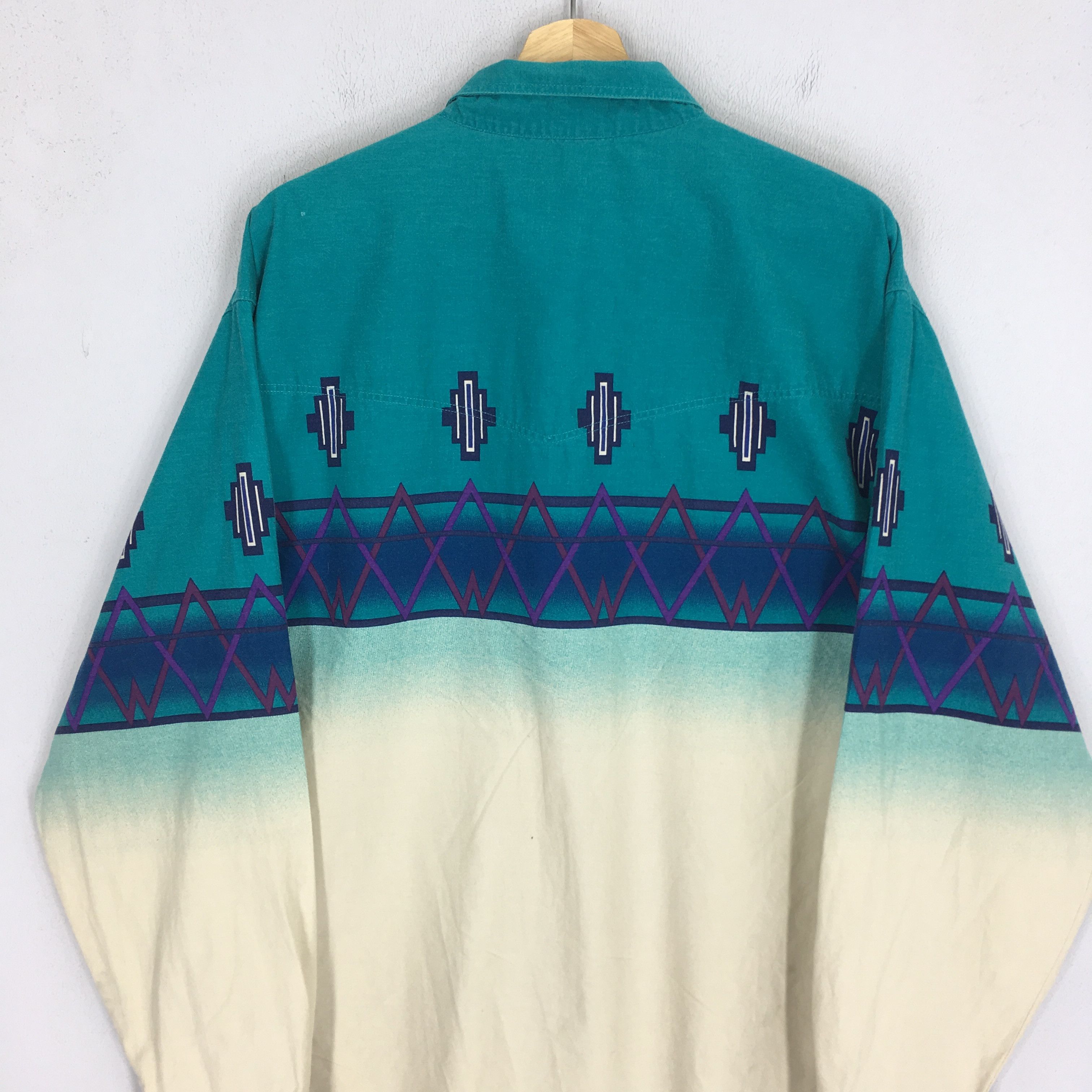 Express Vintage 90s Retro Express Rider Western Shirt Size US XL / EU 56 / 4 - 7 Thumbnail