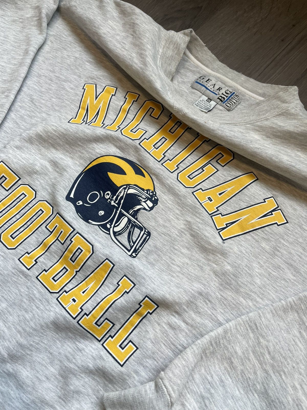 Vintage Vintage “Michigan Wolverines Football” Sweater (Sz.XXL) Size US XXL / EU 58 / 5 - 2 Thumbnail