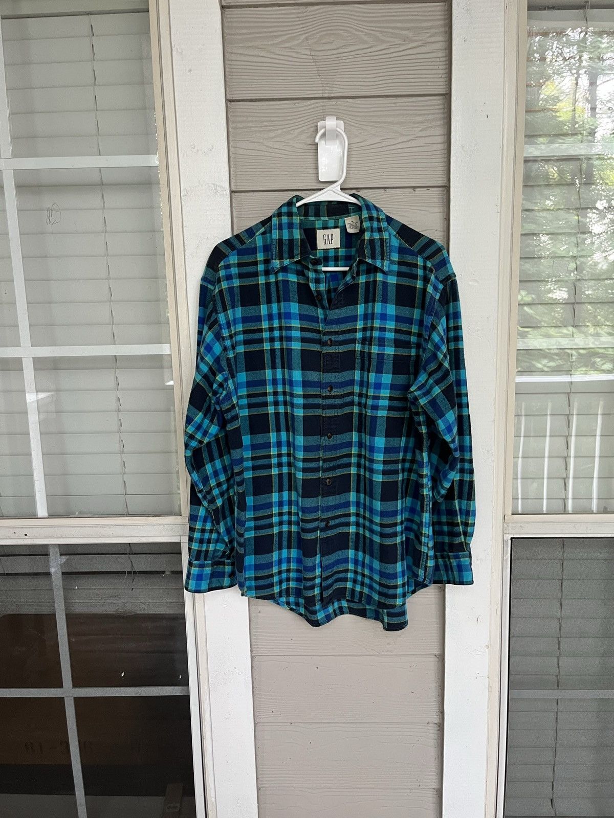 Vintage Vintage Gap Flannel Plaid Shirt Travis Scott Style Size US M / EU 48-50 / 2 - 1 Thumbnail