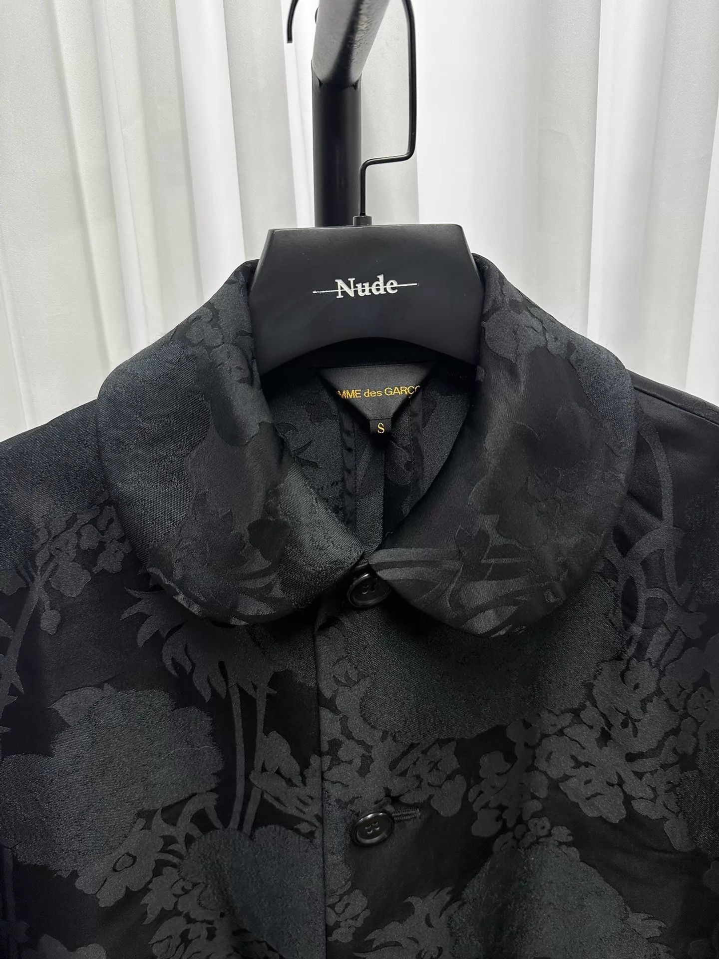 Comme des Garcons CDG Main Line Flower Print Mandarin Collar Coat S Size S / US 4 / IT 40 - 4 Thumbnail