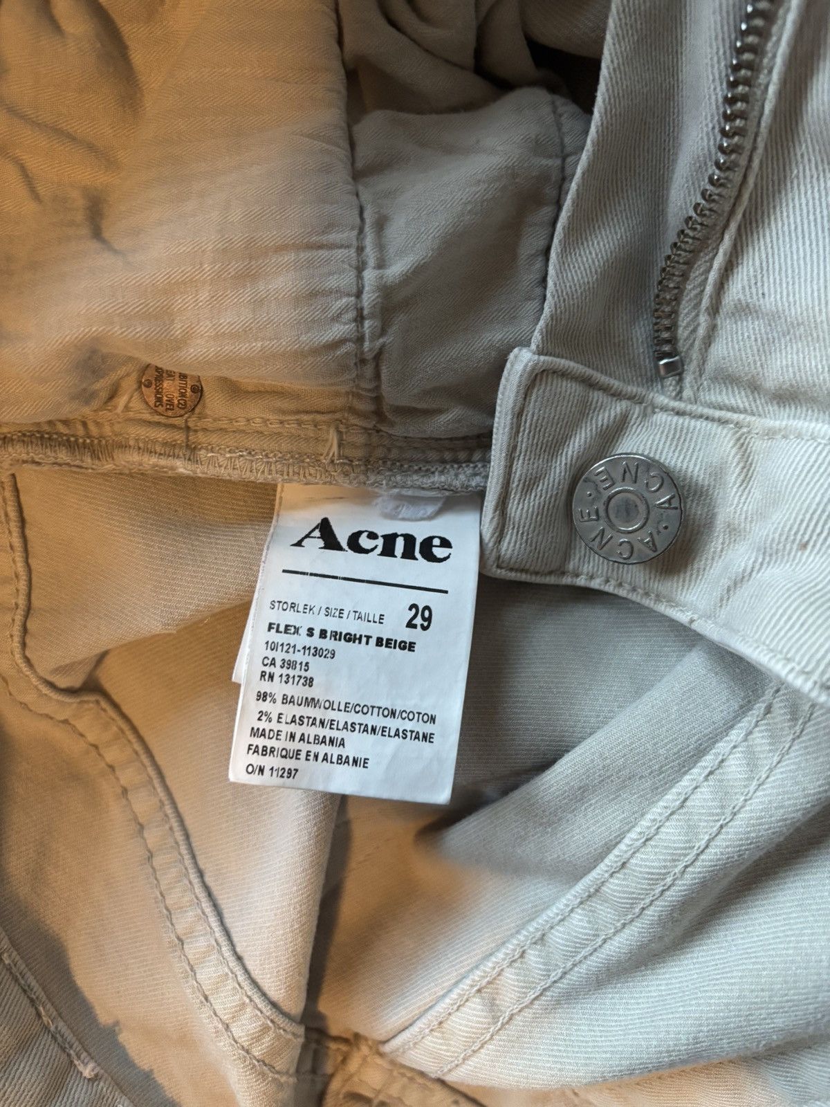 Acne Studios Acne Studios Flex Bright Jeans Size US 29 - 3 Thumbnail