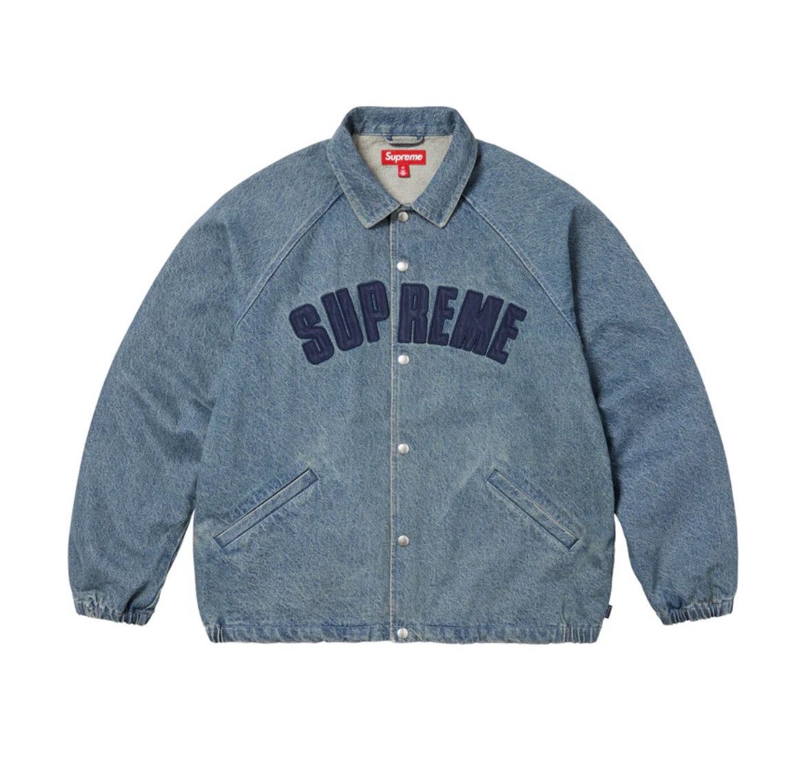 Supreme × Vintage Supreme Arc Logo Denim Coaches Jacket Size US L / EU 52-54 / 3 - 1 Thumbnail