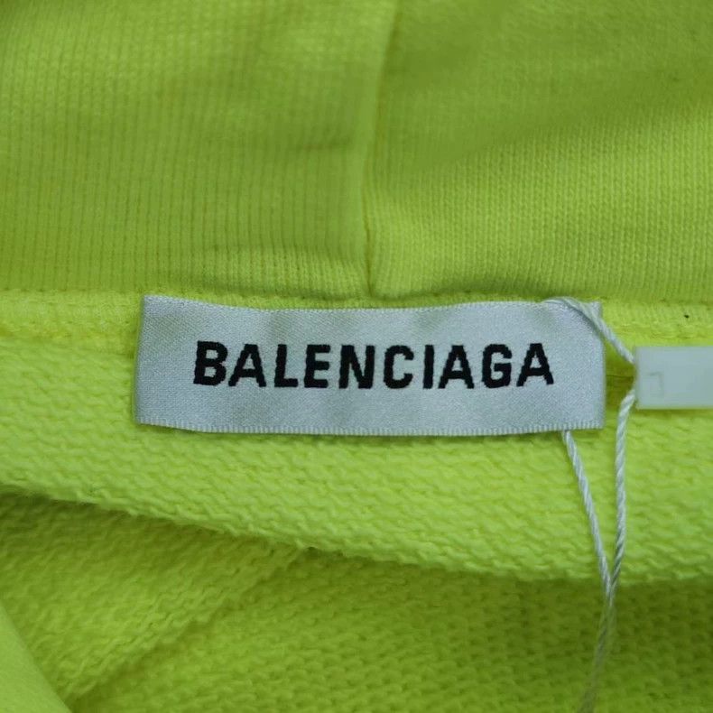 Balenciaga Balenciaga Fluorescent Yellow Buckle Hoodie 2501-Nextarrow Size US M / EU 48-50 / 2 - 3 Thumbnail