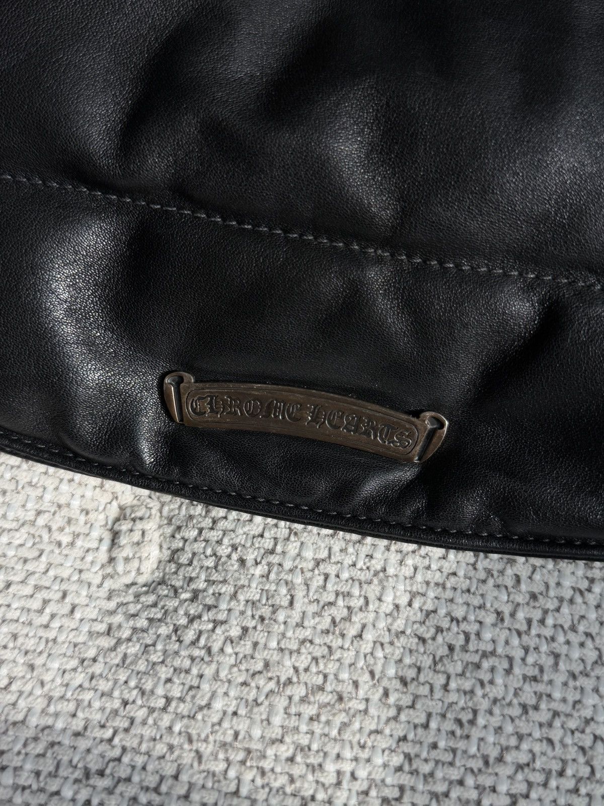Chrome Hearts Black Leather Down Jacket Size US S / EU 44-46 / 1 - 12 Thumbnail