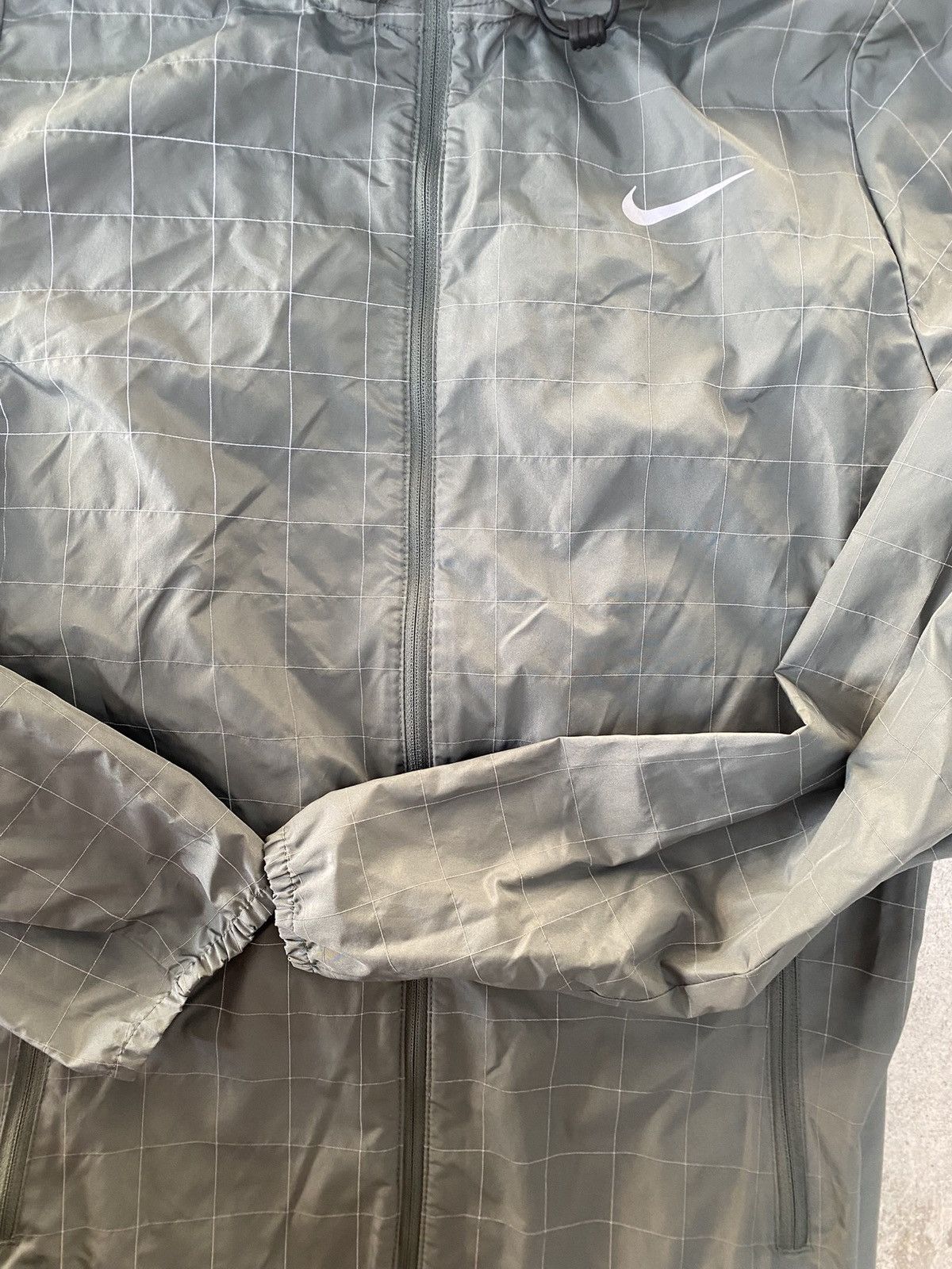Nike Nike Running Jacket Nylon Green Size US XS / EU 42 / 0 - 5 Thumbnail