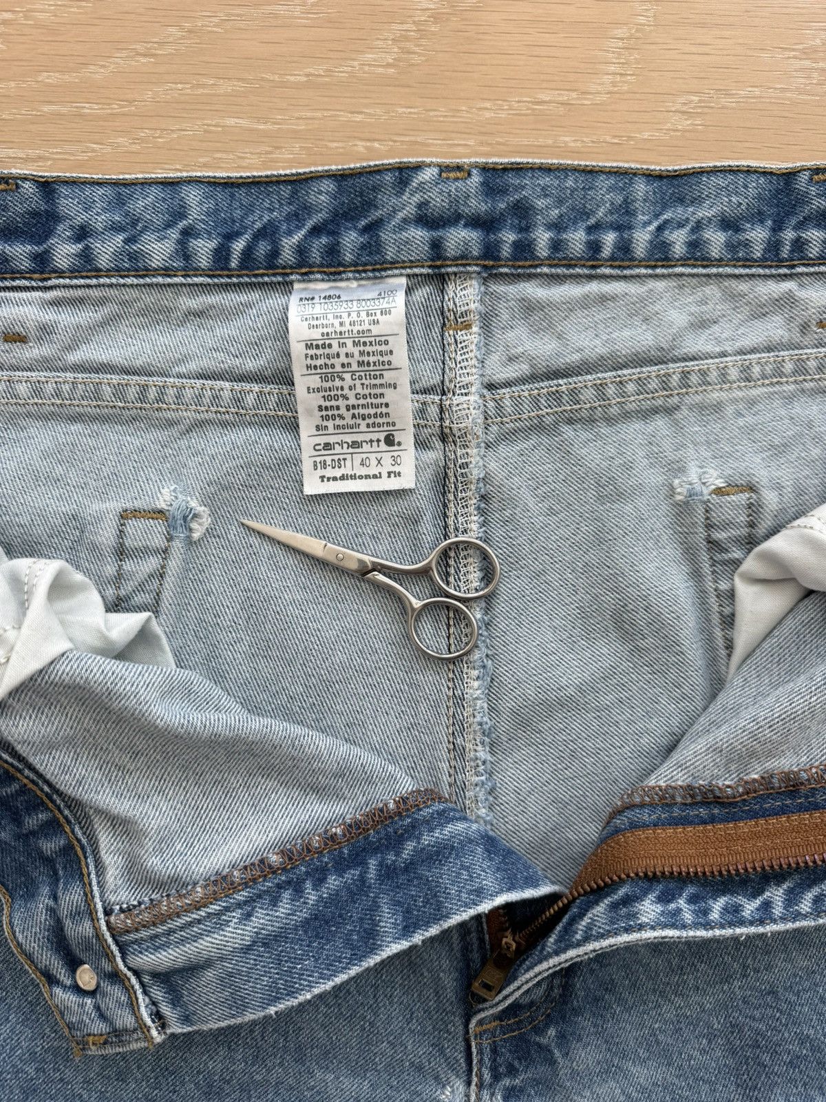 Carhartt Carhartt Traditional Fit Blue Jeans 40x30 Size US 40 / EU 56 - 9 Thumbnail