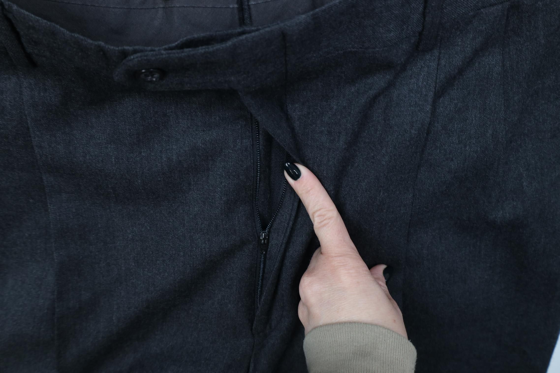Jos. A. Bank Vintage 90s Jos A Bank Wide Leg Chino Pants Charcoal USA Size US 36 / EU 52 - 6 Thumbnail