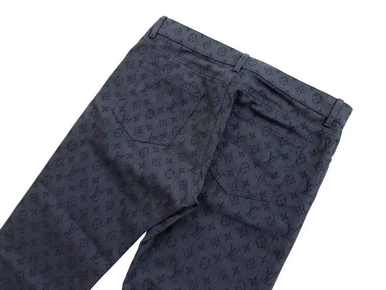 Louis Vuitton Louis Vuitton Blue presbyopic full Logo jeans Size US 31 - 5 Thumbnail