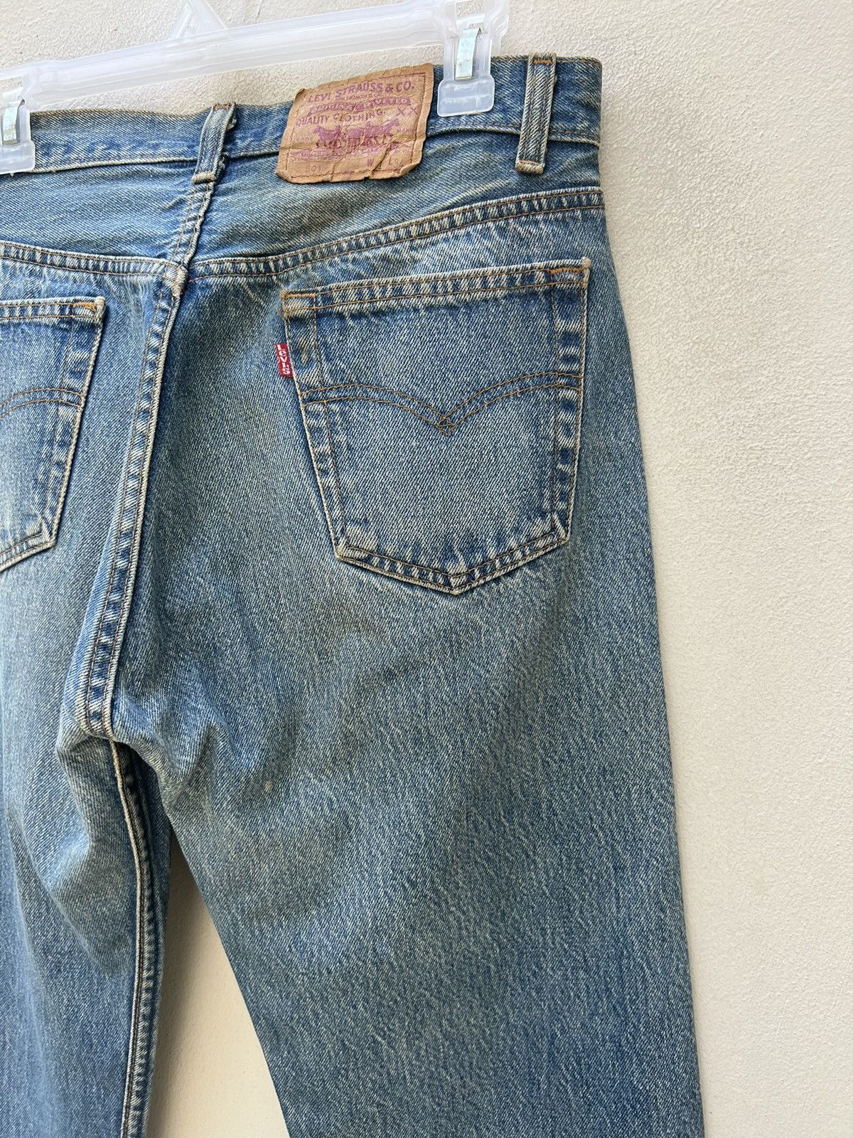 Levi's Vintage 80s Levi’s 501 Distressed Muddy Denim Jeans Size US 31 - 18 Thumbnail