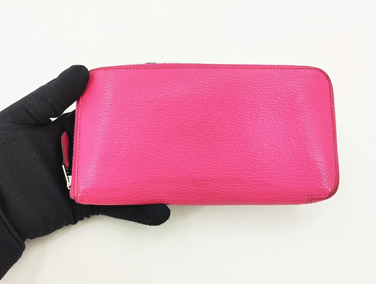Hermes HERMES full leather AZAP zip around pink wallet Size ONE SIZE - 1 Thumbnail
