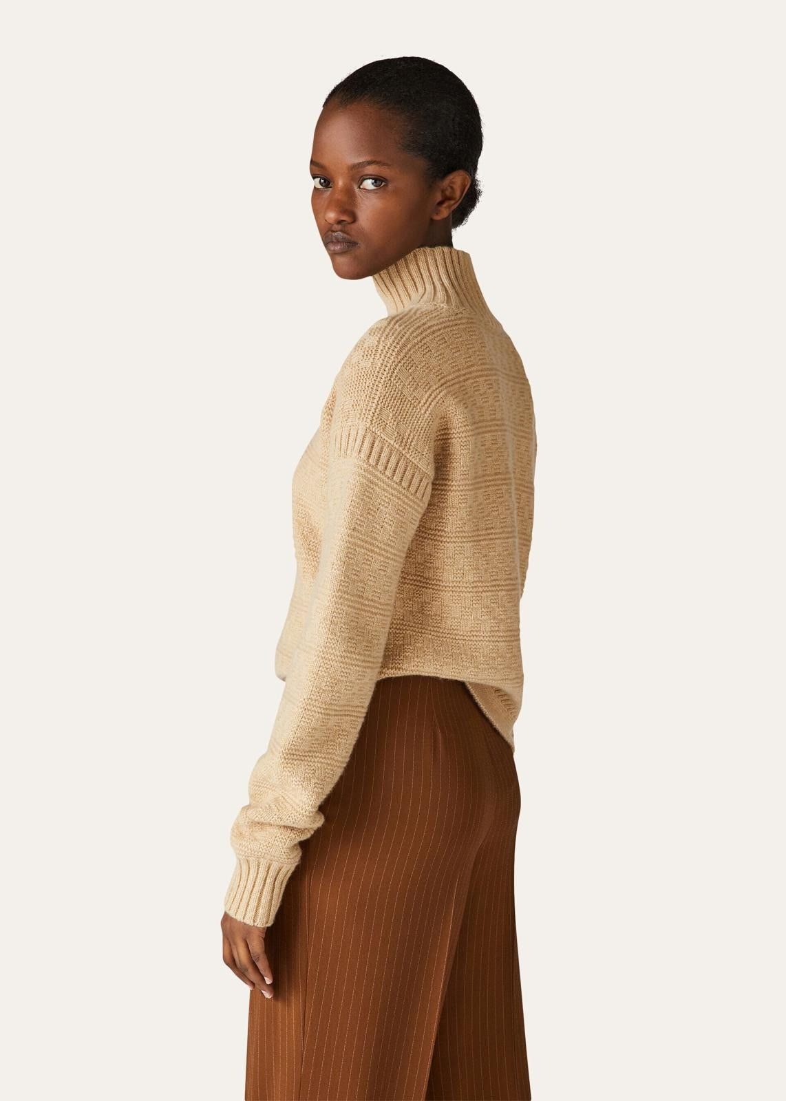 Loro Piana o1srvl11e0824 New Plymouth Turtleneck Sweater in Ivory Size L / US 10 / IT 46 - 3 Thumbnail