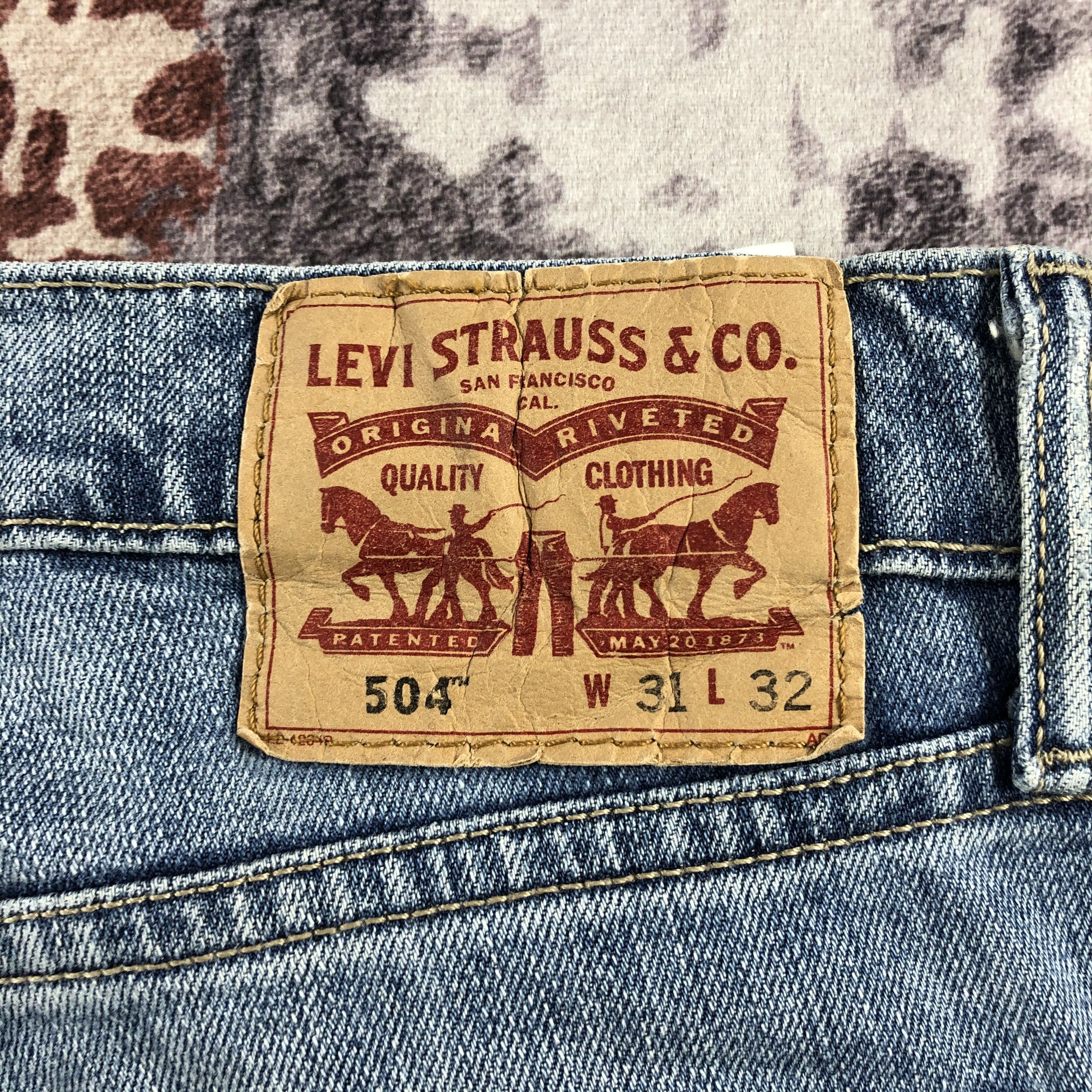 Levi's × Vintage Vintage Blue Wash Levis 504 Jeans-JM2433 Size US 33 - 6 Thumbnail