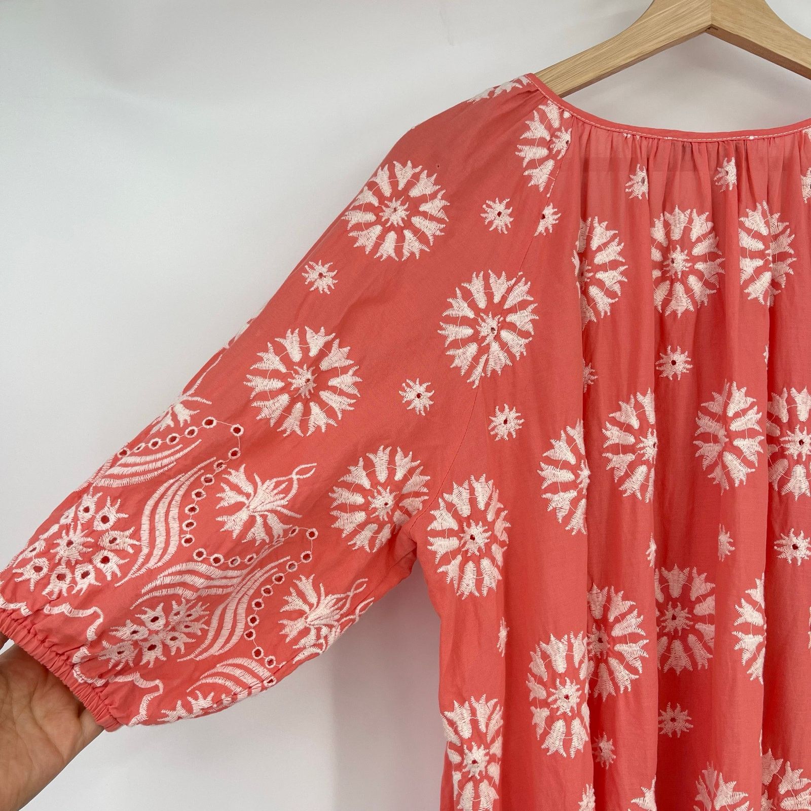 Other Devotion Twins | Coral Embroidered Cotton Dress S Size S / US 4 / IT 40 - 13 Thumbnail