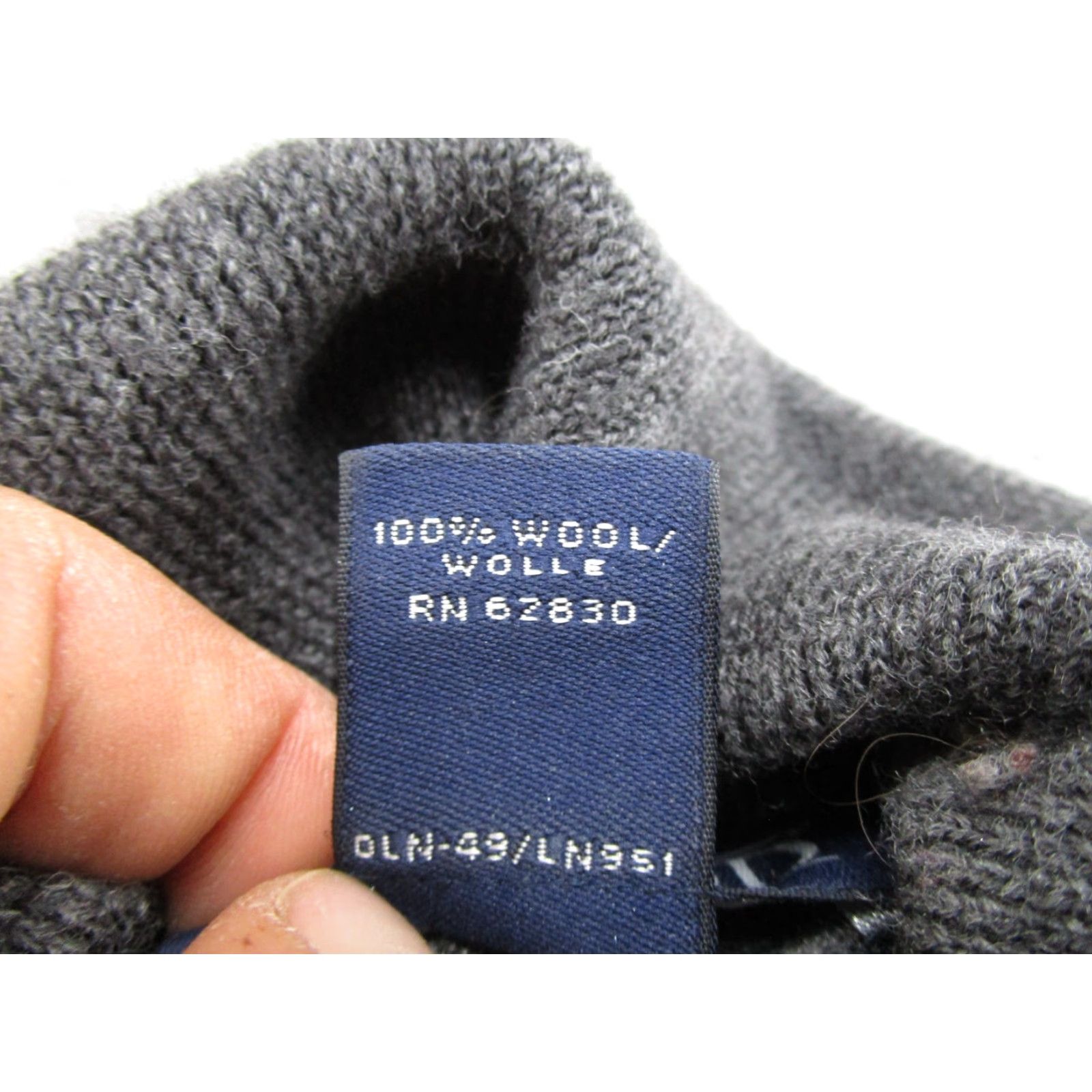 Lands' End VINTAGE Lands End 100% Wool Turtleneck Sweater Petite PM 10-12 Gray 90s Women Pullover Knit's Knit Winter Fall Mens Womens Girls Size M / US 6-8 / IT 42-44 - 3 Thumbnail