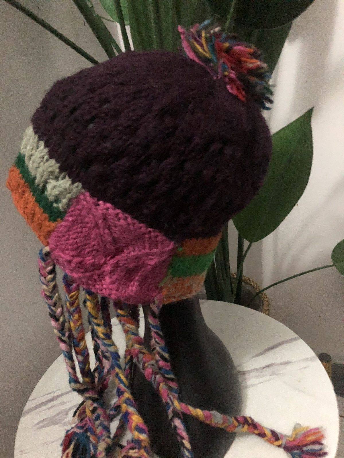 Japanese Brand × Vintage VINTAGE WOOL EAR FLAT NAVAJO STYLE BEANIE HAT Size ONE SIZE - 6 Thumbnail