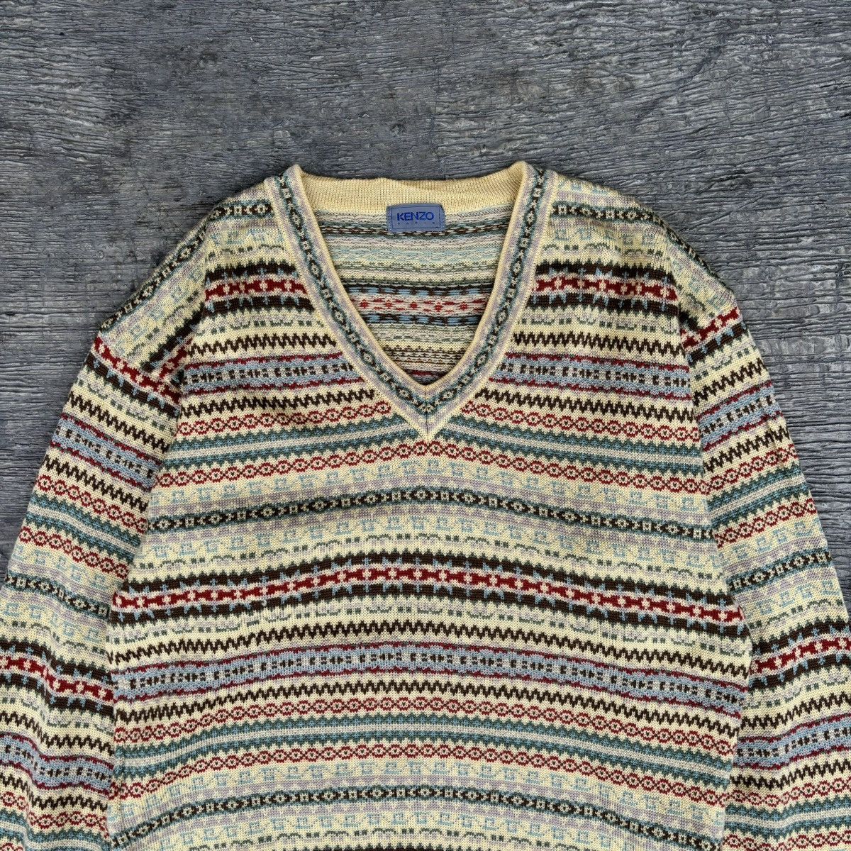 Kenzo Vintage Kenzo knitwear Size US XL / EU 56 / 4 - 2 Thumbnail