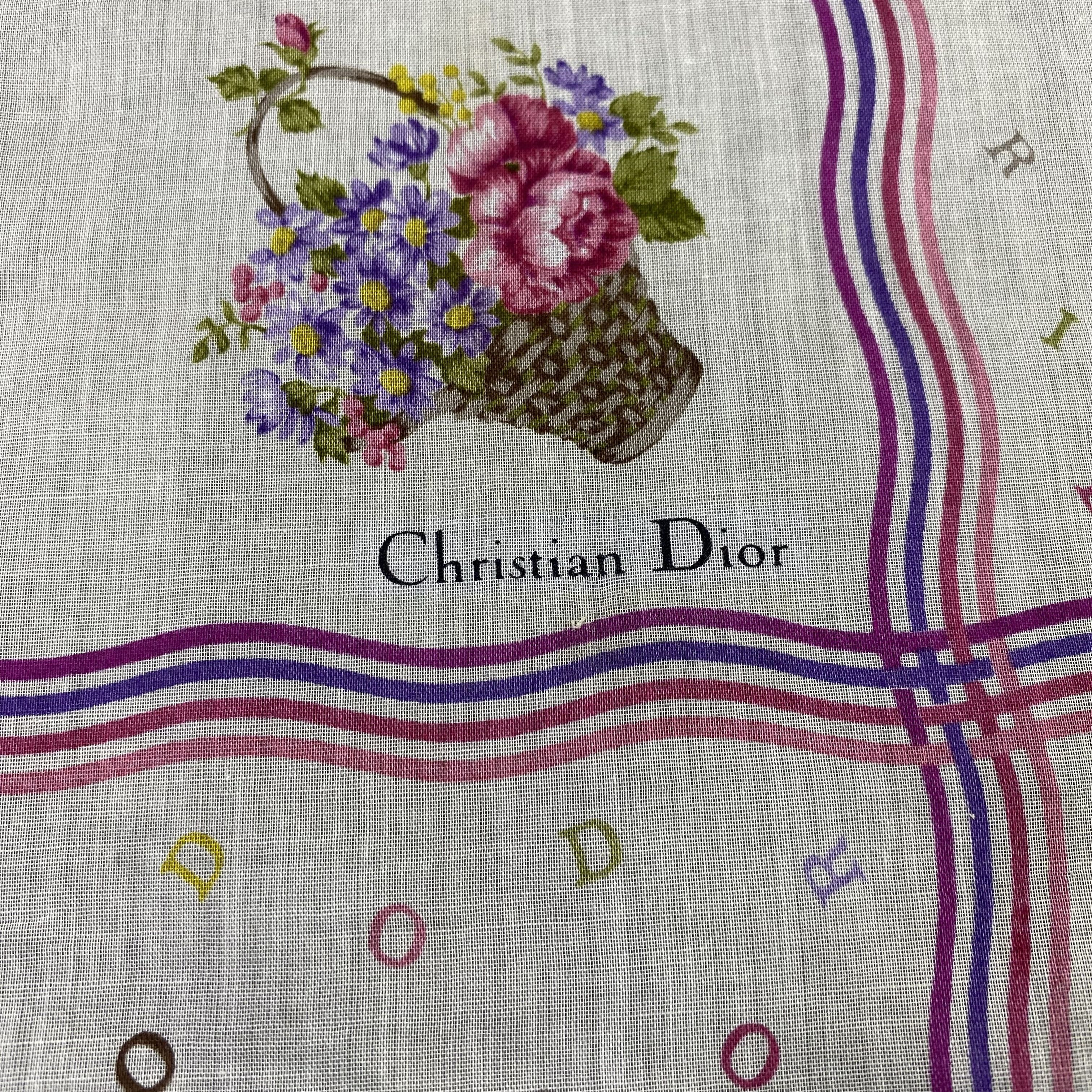 Japanese Brand Christian Dior Handkerchief / Bandana / Neckerchief-B2366 Size ONE SIZE - 7 Thumbnail