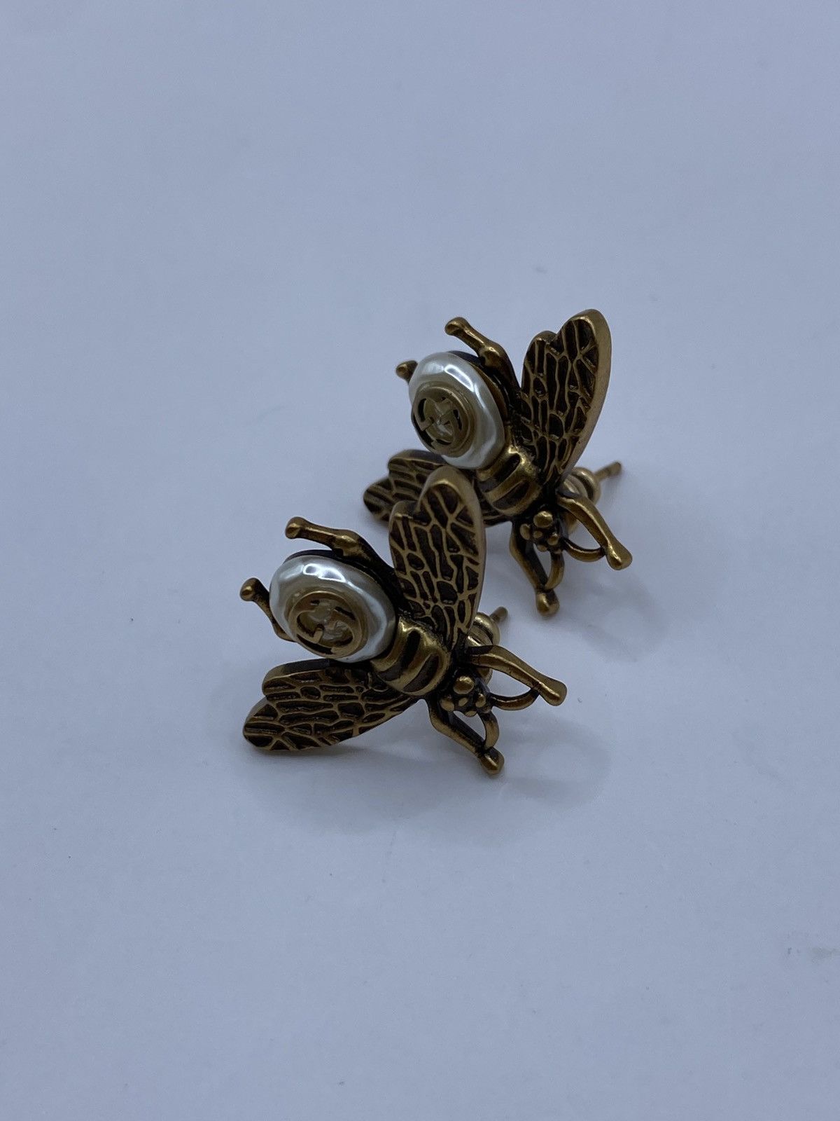 Gucci Gucci vintage GG logo pearl earrings Size ONE SIZE - 4 Thumbnail