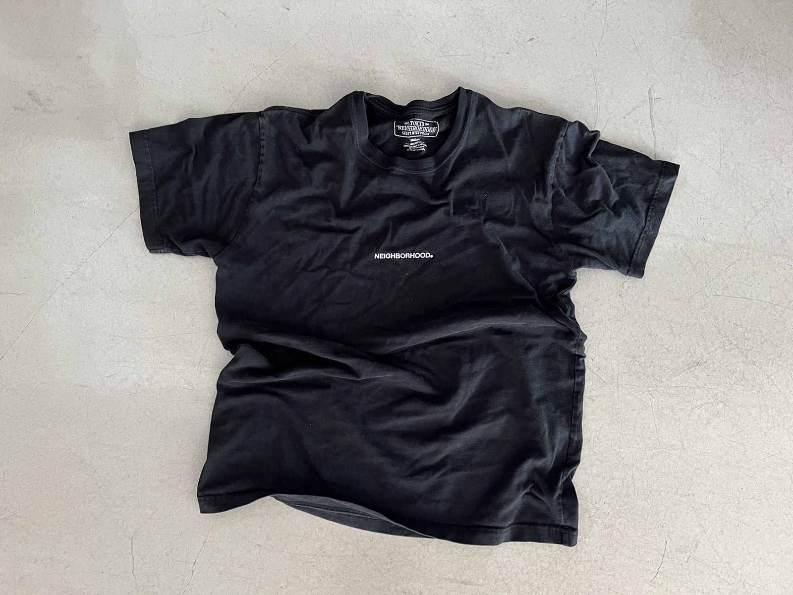 image of Neighborhood “No Repent” Logo Tee in Black, Men's (Size Medium)