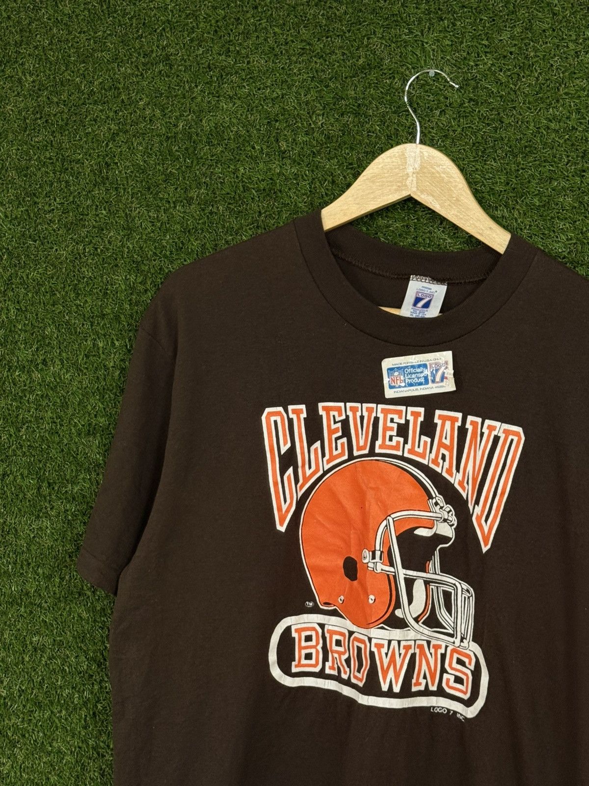 Vintage RARE Vintage Cleveland Browns Ohio NFL Logo 7 Tag DEAD STOCK Size US XL / EU 56 / 4 - 5 Thumbnail