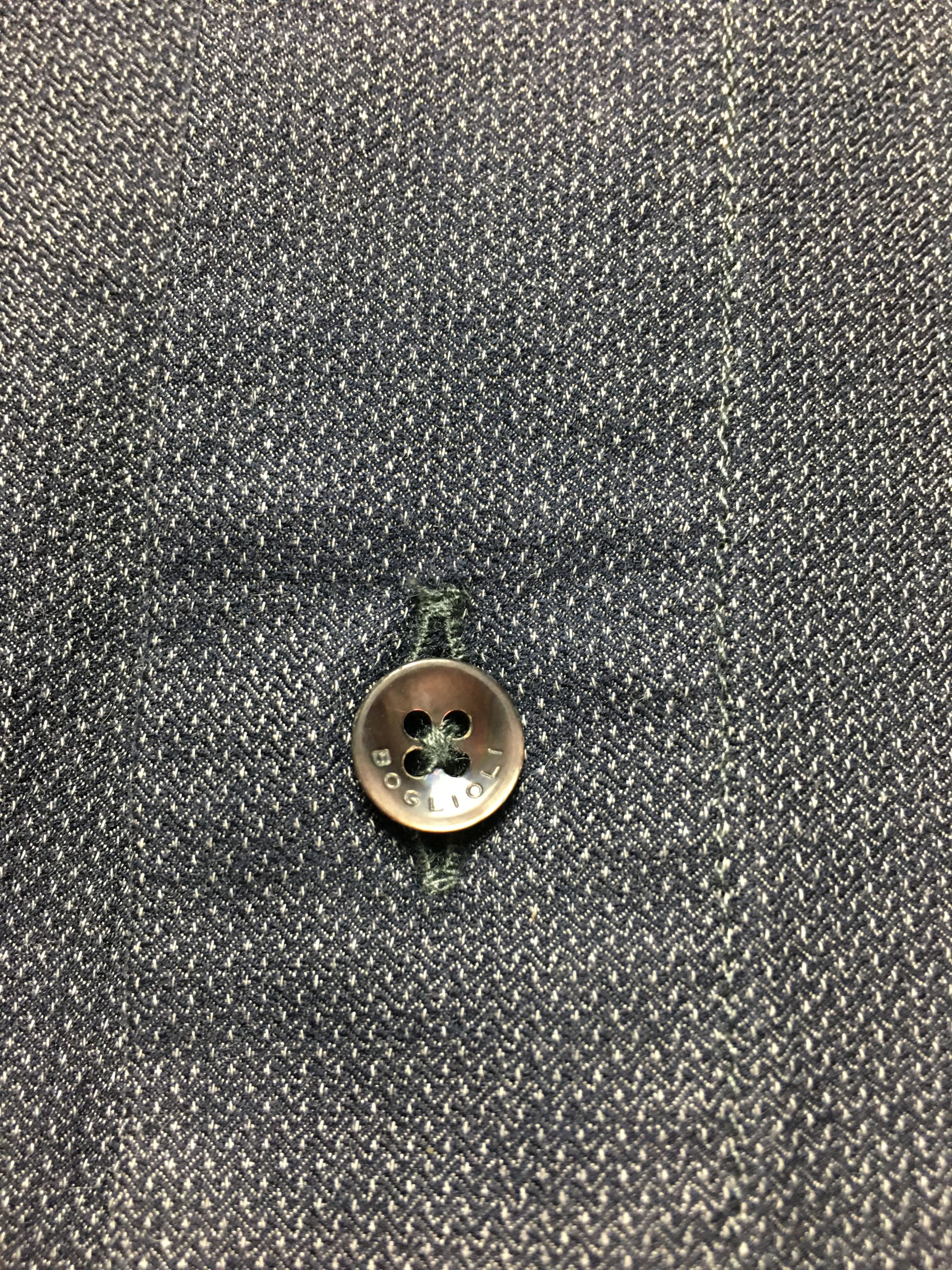 Boglioli Boglioli Denim Grey Cotton Mens Shirt 40 -15 3/4 Size 40R - 4 Thumbnail