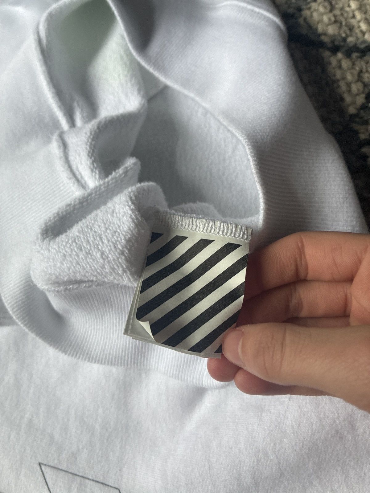 Off-White Off white hoodie white and green Size US S / EU 44-46 / 1 - 5 Thumbnail
