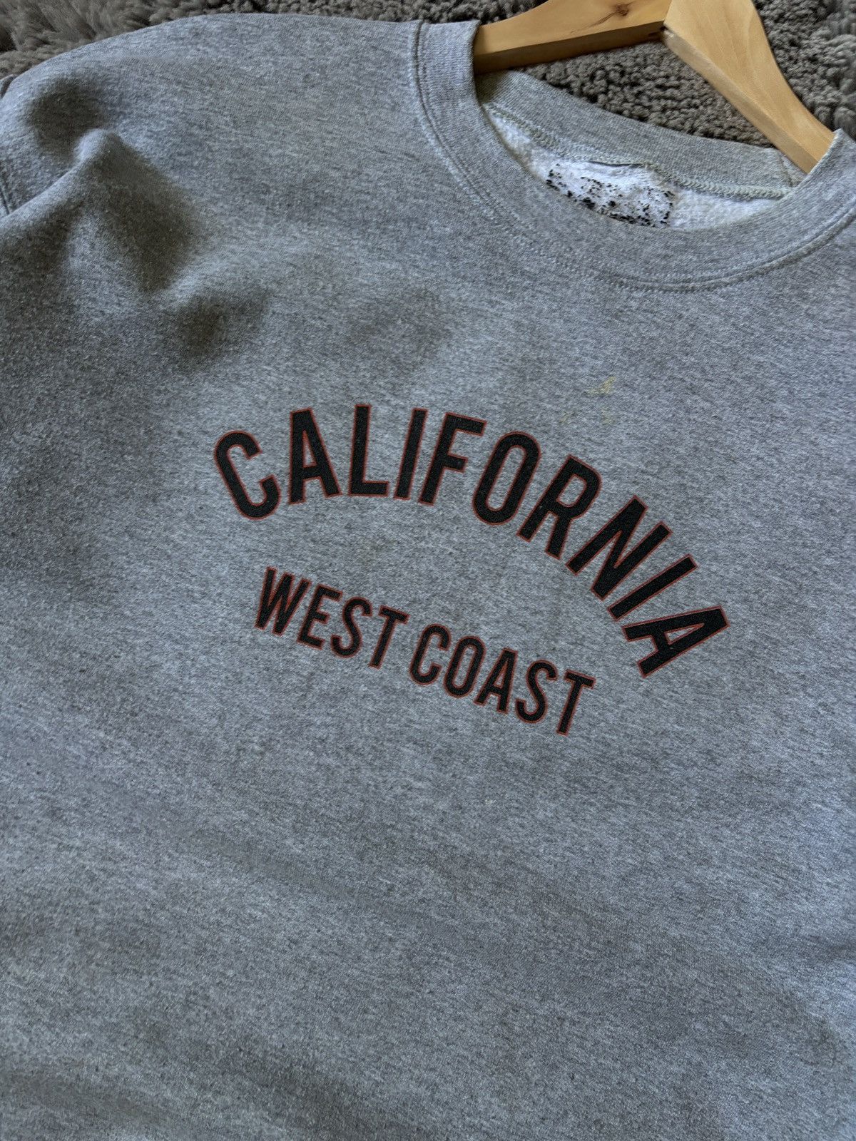 Vintage California West Coast Vintage 90s grey sweatshirt Size US XL / EU 56 / 4 - 3 Thumbnail