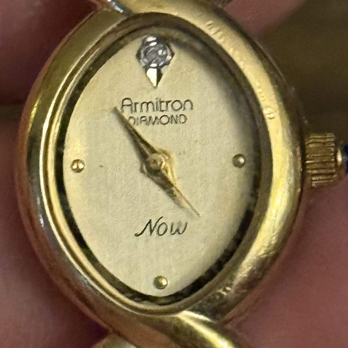 Vintage Vintage Armitron Diamond Now gold plated watch Size ONE SIZE - 5 Thumbnail