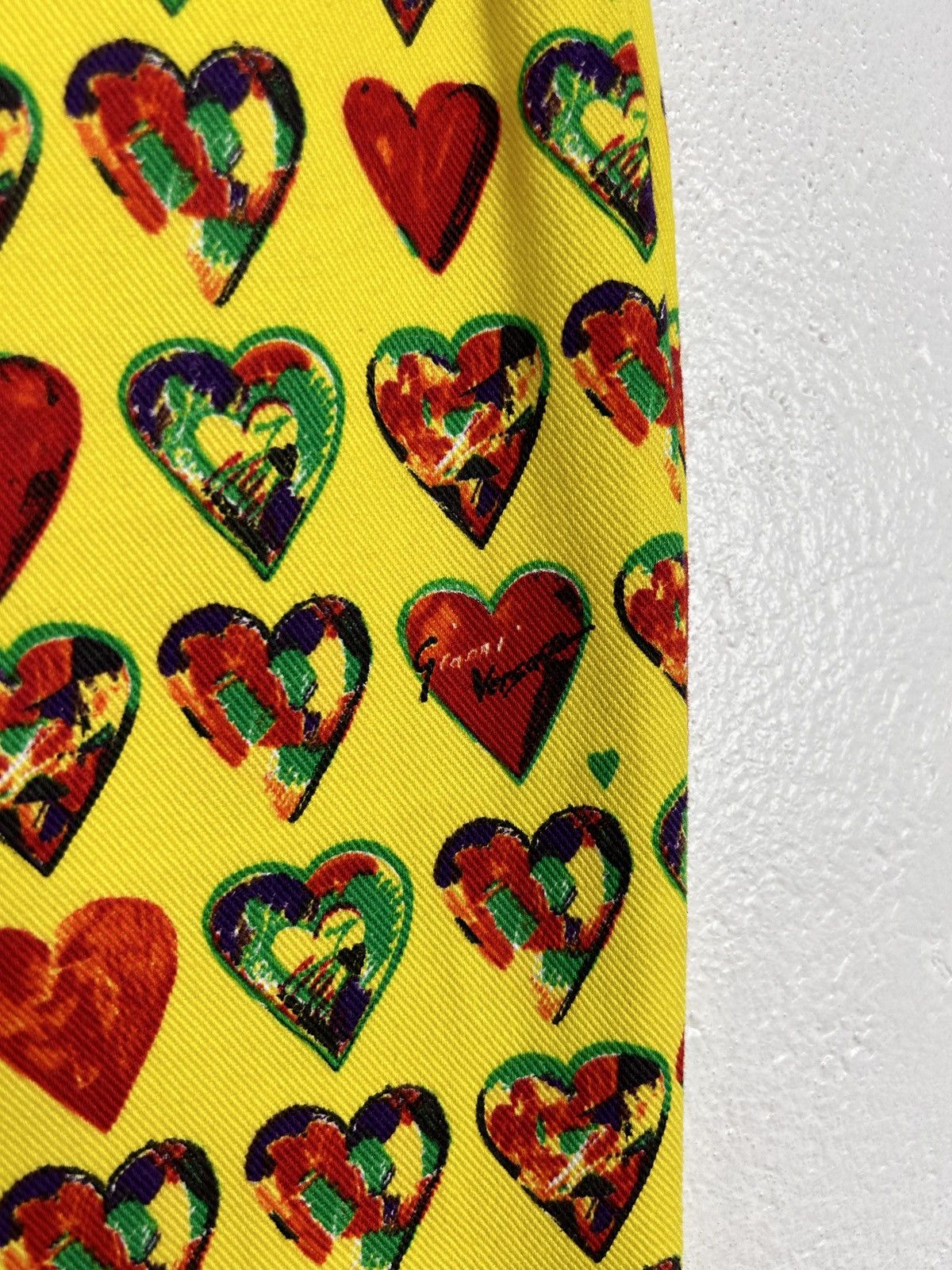 Versace 90s Vintage 1997 Gianni Versace Signature Heart Print Pants Size 28" / US 6 / IT 42 - 5 Thumbnail