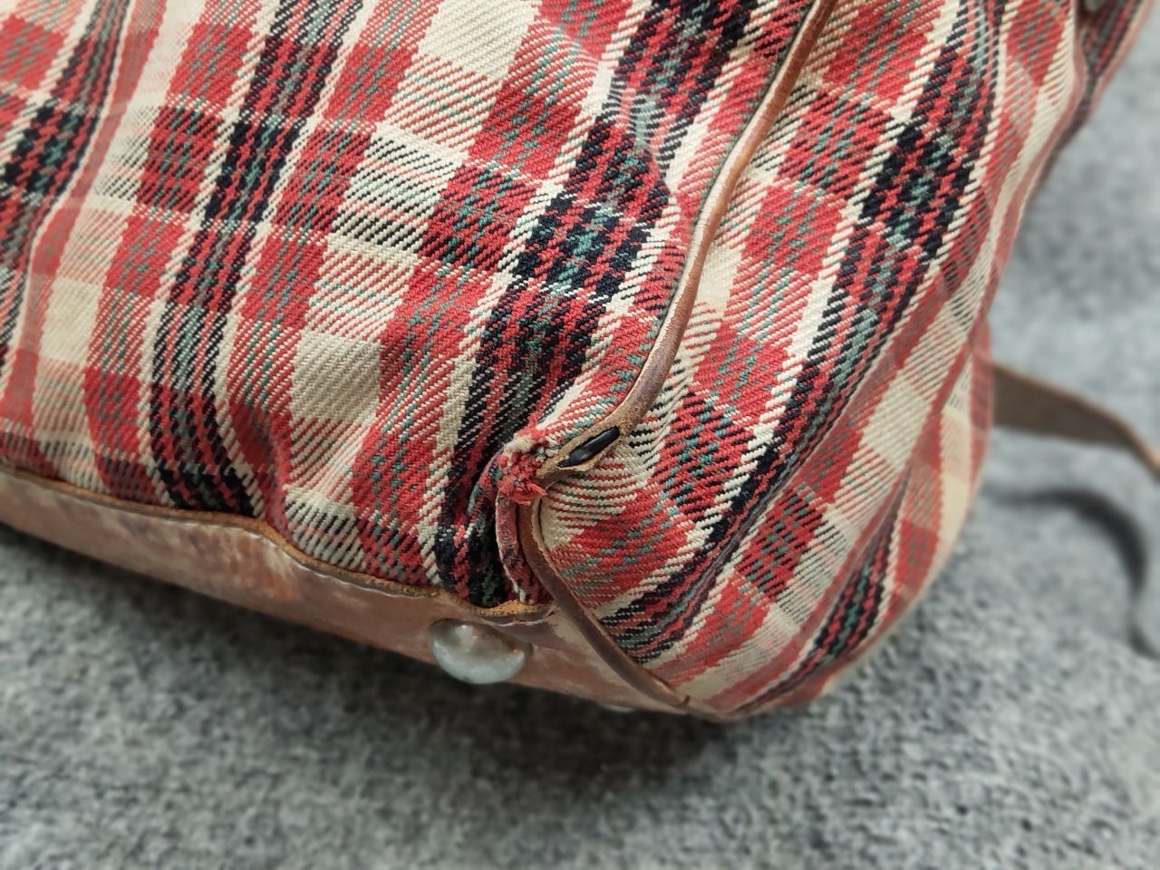 numero 10 Numero 10 Design Monzeglio tartan travel Canvas Leather Bag Size ONE SIZE - 17 Thumbnail