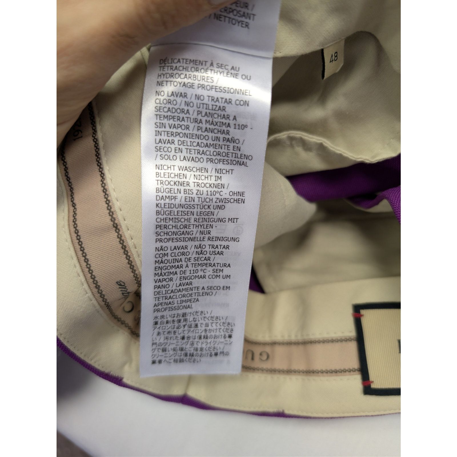 Gucci o1rshd1 Formal Pants in Bright Purple Size US 32 / EU 48 - 17 Thumbnail