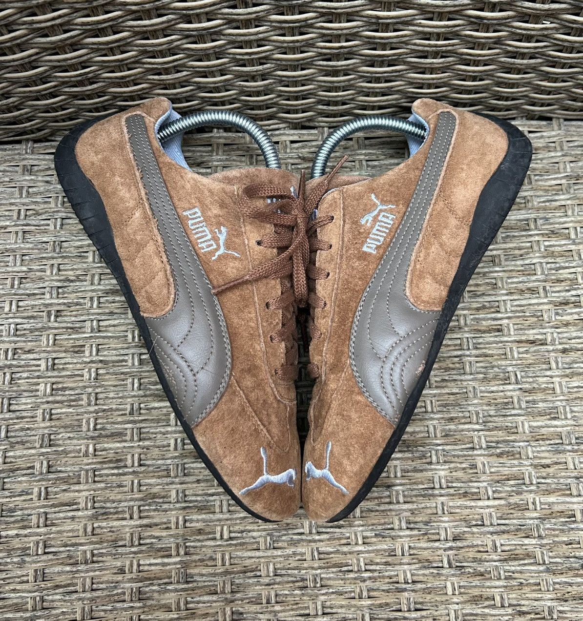 Puma 2000s Puma Speedcat Brown Suede Leather Low-Top Sneakers Y2k Size US 6 / IT 36 - 4 Thumbnail