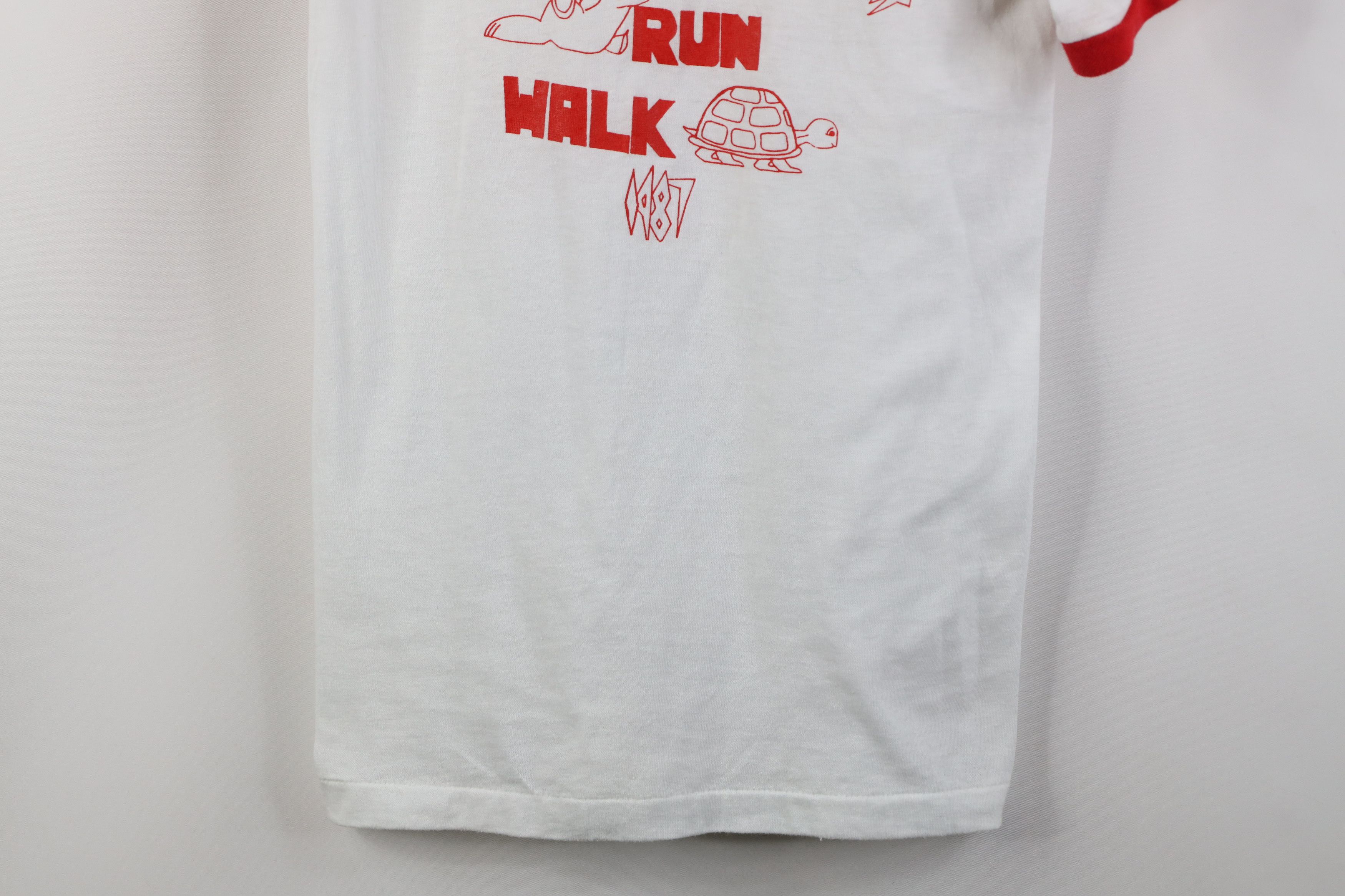Vintage Vintage 80s Coca Cola Run Walk Ringer T-Shirt White USA Size S / US 4 / IT 40 - 3 Thumbnail