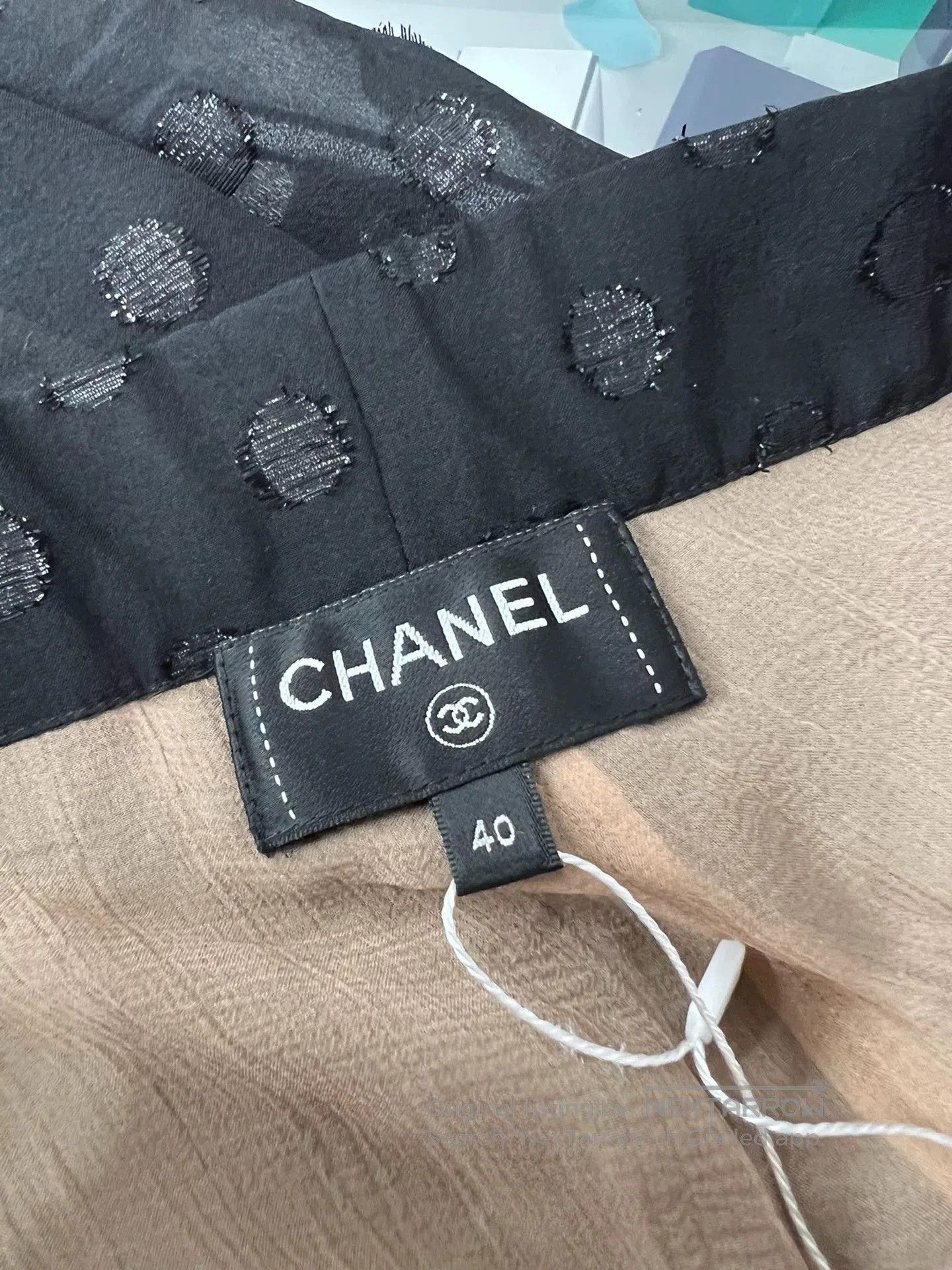 Chanel Chanel 23S Black Silk Wide. Size 28" / US 6 / IT 42 - 3 Thumbnail