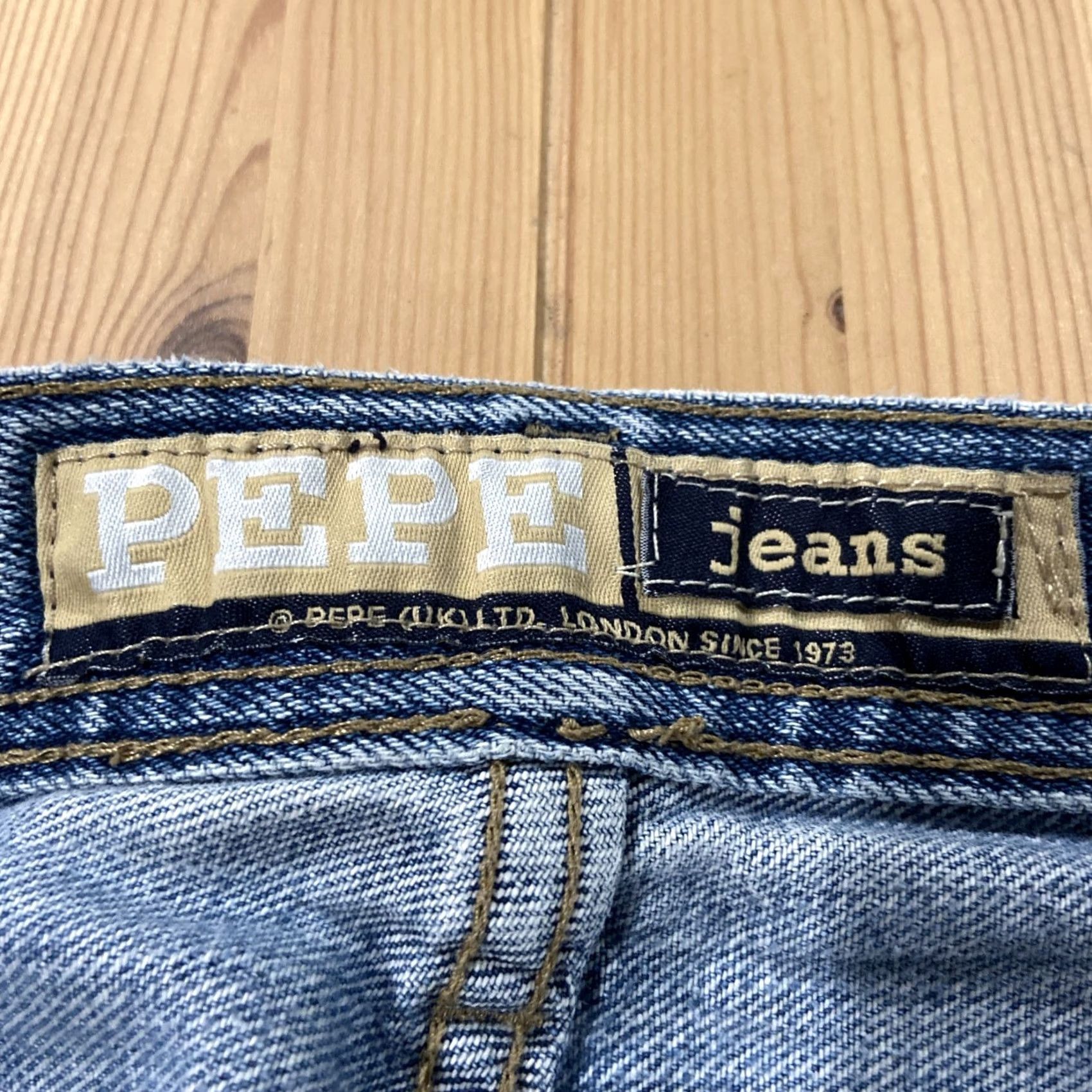 Pepe Jeans VINTAGE Pepe Jeans Jeans 42x33 Blue Hip Hop Skater Denim Baggy Straight 90s Mens Size US 42 / EU 58 - 3 Thumbnail